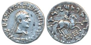 Indo-Greeks, Philoxenos (c.100-95 BC), Silver Tetradrachm, 9.18g, obv. diademed and draped