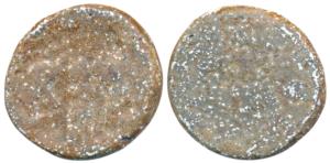 Satavahanas, Satakarni I, Lead Unit, 23.13g, ’Gaja Lakshmi’ type, obv. Abhisheka Lakshmi s