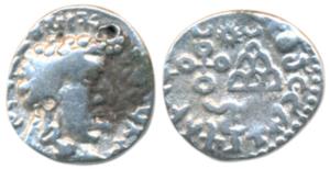 Satavahanas, Vasisthiputra Sri Satakarni (118-147 AD), Silver Drachma, 1.89g, obv. bust of