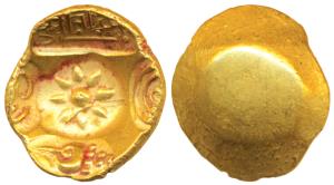 Yadavas of Devagiri, Ramachandra Deva (c. 1272-1315 AD), Gold Gadyana / Padma Tanka, 3.78g