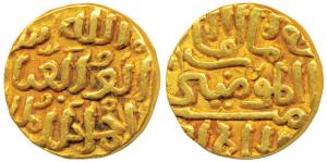 Muhammad Shah III bin Tughluq, Gold Tanka, 11g, Hazrat Delhi Mint, with the name of Caliph