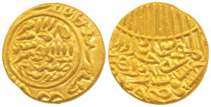 Shams al-Din Ibrahim Shah (AH 804-844, 1402-1440 AD), Gold Tanka, 11.48g, as usual no mint