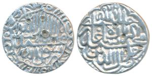 Akbar (AH 963-1014, 1556-1605 AD), Silver Rupee, 11.3g, Dar-ul- Khilafat Agra Mint (mint n