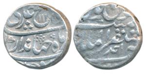 Jahandar Shah, Silver Rupee, 11.36g, Mustaqir-ul-Mulk Akbarabad Mint, AH 1124/Ahd (KM 363.