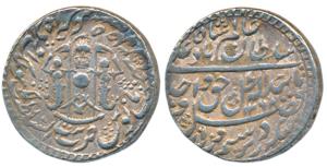 Wajid Ali Shah (AH 1263-1272, 1847-1856 AD, Silver Rupee, 11.07g, Bait us- Sultanat Lakhna