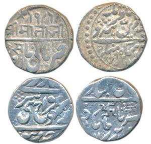 Takhat Singh (AH 1259-1290, 1843-1873 AD), Silver Rupee (2), Pali Mint, in the name of Que