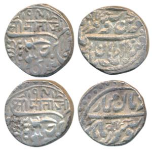 Jaswant Singh, Silver Rupee (2), Pali Mint, in the name of Queen Victoria, Nagari legend ’