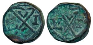 Malabar Coast, Copper Double Pice, 10.47g, EIC bale mark on obverse and reverse (Prid 300)