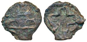 Late Mauryan, Vidarbha region (c. 300-200 BC), Cast Copper Karshapana, 12.15g, obv. hollow