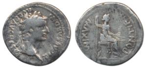 Roman Empire, Tiberius (AD 14-37), Silver Tribute Penny, head of the emperor to right on o