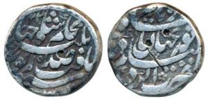 Nur Jahan, Silver Rupee, 11.20g, Agra Mint, RY 22, (KM 168.1). Fine+.