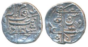 Aurangzeb (AH 1068-1117, 1658-1707 AD), Silver Rupee, 11.50g, Junagadh Mint, with addition