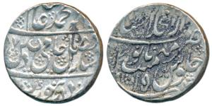 Shah Alam II, Dar-ul-Khilafat Shahjahanabad, Silver Rupee, 11.26g, AH 1187/15, without umb