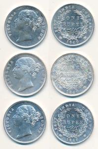 Victoria Queen, Silver Rupee, 1840, Divided legend, Madras Mint, WWB raised, dot after B, 