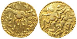 Ceylon, Shri Lankan Kings (10th century AD), Gold Kahavanu, 4.41g, Anonymous, Chola type, 