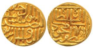 Shams Al-Din Muzaffar III (AH 968-980, 1560-1573 AD), Gold Tanka, 12.03g, AH 976, al-mu ‘a