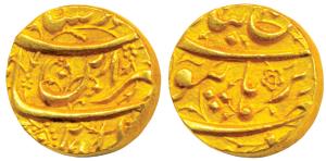 Jahangir (AH 1014-1037, 1605-1628 AD), Gold Mohur, 10.93g, Burhanpur Mint, Nur-ud-din type