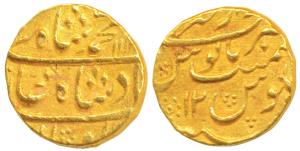 Muhammad Shah (AH 1131-1161, AD 1719-1748), Gold Mohur, 10.86g, Dar ul-Khair Ajmer Mint, A