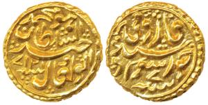 Tipu Sultan, Gold Pagoda, 3.43g, Khursheed Sawad Mint, the denomination Faruqi and mint na