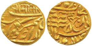 Sumer Singh (VS 1968- 1975, 1911-1918 AD), Gold Mohur, 11g, in the name of George V, dargo