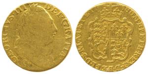 Great Britain, George III, Gold Guinea, 8.32g, 1786, popularly known as Spade Guinea, crow