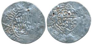 Kamran Mirza (1509-1557 AD), Silver Shahrukhi, 3.22g, Qandahar Mint, Kalima within circle 