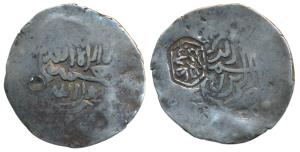 Babur, Silver Shahrukhi, 4.65g, No mint variety, hexagon countermark Zarb-i Kabul, (Album 