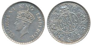 George VI, Silver Rupee, 1939, Bombay Mint, with dot (Prid 235). About Uncirculated, Very 