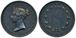 Bombay Volunteer Rifle Association, Silver Medal, 40g, obv. bust of Victoria to left, rev.