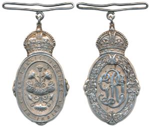Kaiser-i-Hind Medal, George V, Silver, an oval badge surmounted by the imperial crown, the