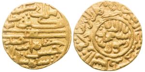 Hasan Shah (AH 876-889, 1472-1484 AD), Gold Tanka, 10.82g, Kashmir Mint, AH 876, Obverse: 