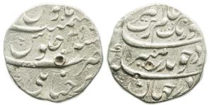 Aurangzeb Alamgir, Muhi ud-Din Muhammad, Silver Rupee, 11.4g, Trichanapalli Mint, Obverse: