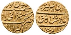 Abul Adl Aziz ud-Din Muhammad, Alamgir II (AH 1167-1173, 1754-1759AD), Gold Mohur, 10.89g,