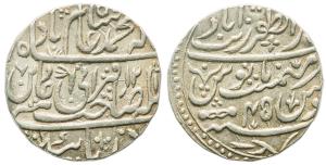 Begum Samru, Silver Rupee, 11.07g, Dar al-Zafar Zebabad Mint, in the name of Shah Alam II,