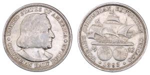 United States of America, Silver ½ Dollar, 12.38g, 1893, Columbian Exposition, (KM 117).