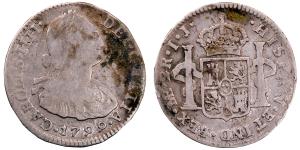 Peru, Carlos III, Silver 2 Reales, 6.73g, 1799, (KM 95).