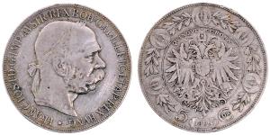 Austria, Franz Joseph I, Silver 5 Corona, 23.72g, 1900, (KM 2807).