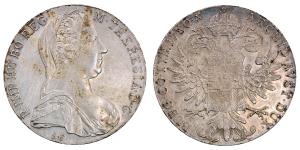 Austria, Maria Theresia, Silver Thaler, 28.02g, 1780, (KM T1).