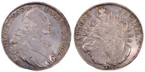 Germany, Bavaria, Maximilian III Joseph, Silver Thaler, 27.78g, 1765, Madonnentaler, (KM 5