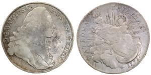 Germany, Bavaria, Maximilian III Joseph, Silver Thaler, 27.74g, 1771, Madonnentaler, (KM 5