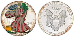 United States of America, Silver Dollar, 1 Oz, 1999, 31.3g, American Silver Eagle, (KM 273