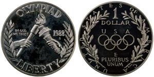 United States of America, Silver Dollar, 26.73g, 1987, 200th Anniversary of the Constituti