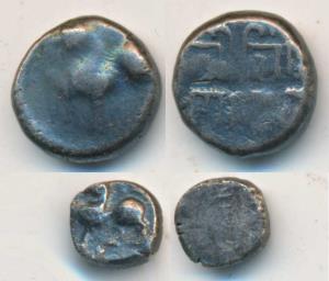 Yadavas of Devagiri, Singhana Deva V, (c. 1200-1247 AD), Silver Dramma, 0.59g, and fractio
