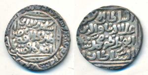 Ala-ud-Din Muhammad Shah II Khilji (AH 695-715, 1296-1316 AD), Silver Tanka, 10.9g, Hazrat
