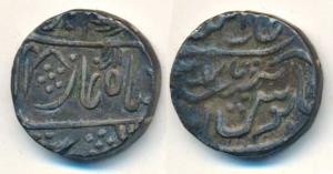 Alamgir II Silver Rupee, 10.87g, Shahjahanabad Mint, Badshah Ghazi legend, Ah 1178. (KM 46