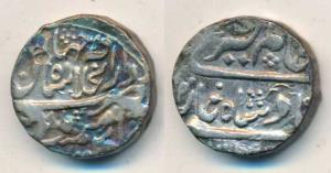 Alamgir II Silver Rupee, 11.25g, Shahjahanabad Mint, Badshah Ghazi legend. (KM 460.17) Ver