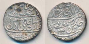 Shah Alam II, Dar-ul-Khilafat Shahjahanabad, Silver Rupee, 11.18g, AH 1196, RY 24, Hami di