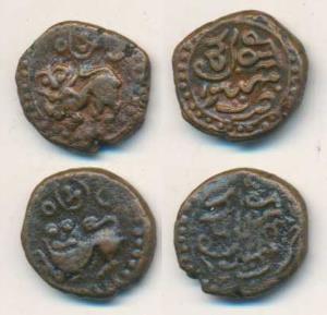 Dewan Purnaiya, regent for Krishna Raja Wodeyar (AH 1214-1225/ 1799-1810 AD) Copper 6 ¼ Ca