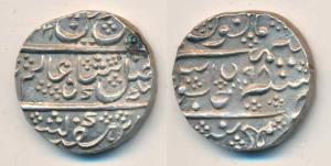 Krishna Raja Wodeyar, Silver Rupee, AH 1231/98, Mysore Mint, Extremely Fine.