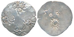 Archaic Punch Marked Coinage, attributed to Kashi Janapada, Jakhania Hoard type, Silver Vi